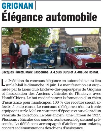 Article La Tribune du 30 Mai 