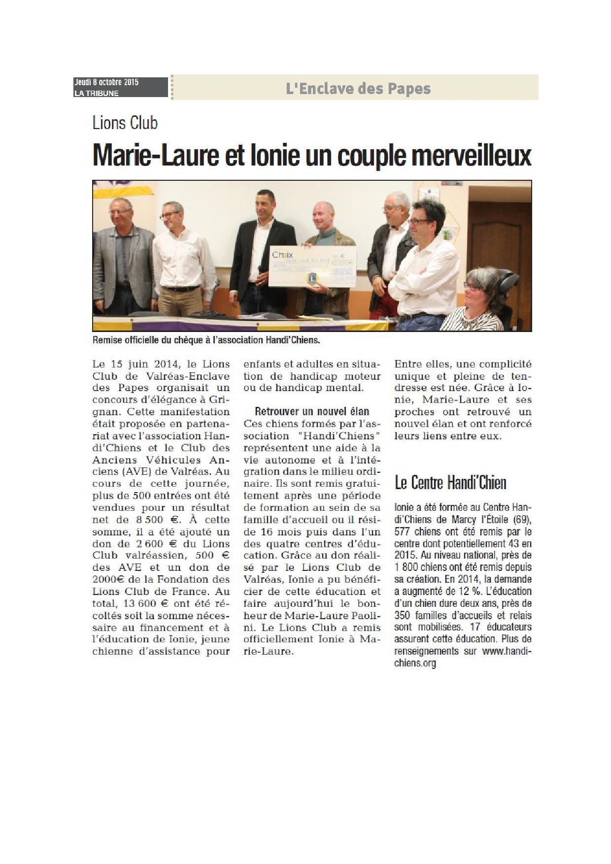 La Tribune 8 oct